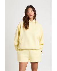 Boohoo - High Waist Sweatshort With Internal Drawcord - Lyst