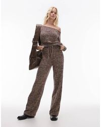 Résumé - Relaxed Tie Waist Straight Leg Knit Trousers - Lyst