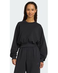 adidas - Soft Lux Loose Sweatshirt - Lyst