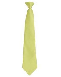 PREMIER - Fashion ”Colours” Work Clip On Tie (Lime) - Lyst
