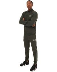 EA7 - Emporio Armani Recycled Cotton-Blend 7 Lines Tracksuit - Lyst