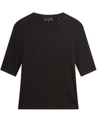 Ted Baker - Casy Fitted Half Sleeve Chest Branded Top - Lyst