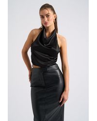Urban Bliss - Halter Cowl Neck Top - Lyst