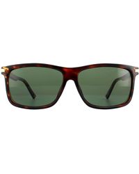 Polaroid - Rectangle Dark Havana Polarized Sunglasses - Lyst
