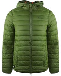 Aquascutum - London Logo Army Active Hoodie Jacket - Lyst