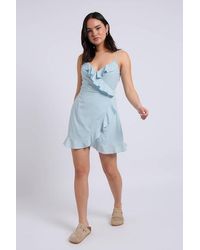 Urban Bliss - Cami Woven Frill Tea Dress With Lining - Lyst