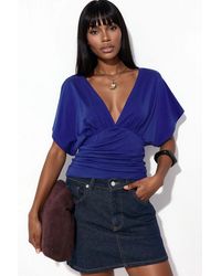 Busem - Slim Fit V-Hals Jersey Blouse - Lyst