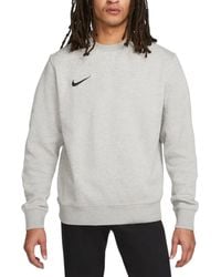 Nike - Cw6902 Fleece Sweatshirt Crew Neck Swoosh Park 20 Winter Pullover Top - Lyst