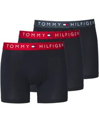 Tommy Hilfiger - Underwear 3Pack Th Original Logo Waistband Trunks Soft Boxer - Lyst