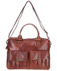 Ashwood Leather - Executive Laptop Bag With Buckle Pockets - Lyst