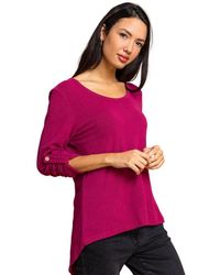 Roman - Bow Back Detail Stretch Top - Lyst