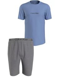 Calvin Klein - Cotton Stretch Short Pyjama Set - Lyst