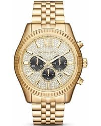 Michael Kors - Mk8494 Lexington Pave Watch Stainless Steel - Lyst