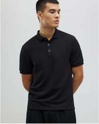 River Island - Polo Shirt Slim Fit Textured - Lyst