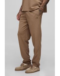 BoohooMAN - Tall Scuba Twill Tapered Pants - Lyst