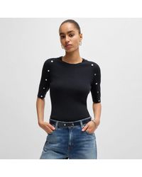 BOSS - Famistosa Knit T-Shirt - Lyst