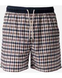Aquascutum - Iconic Volley Swim Shorts - Lyst