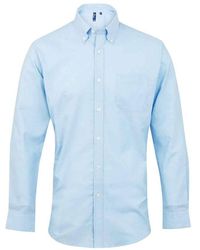PREMIER - Signature Oxford Long-Sleeved Formal Shirt (Light) - Lyst