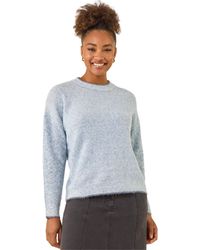Roman - Stitch Detail Soft Knit Jumper - Lyst