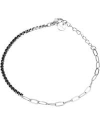The Jewellery Stockroom - Waterproof Stainless Steel Chain & Tennis Bracelet - Lyst