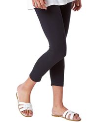 Roman - Elastic Waist Stretch Cropped Leggings - Lyst