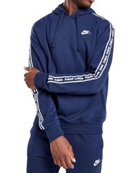 Nike - Aries Club Tape Pullover Hoodie Midnight Cotton - Lyst