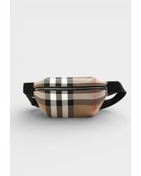 Burberry - Sonny Nova Check Bumbag Canvas - Lyst