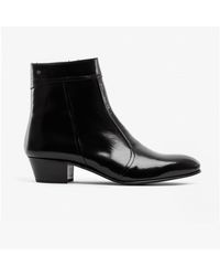 Club Cubano - Emmanuel Smooth Leather Cuban Heel Boots - Lyst