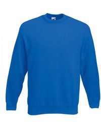 Fruit Of The Loom - Premium 70/30 Set-in Sweater (royaal Blauw) - Lyst