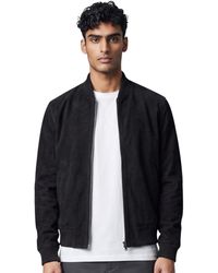 Infinity Leather - Goat Suede Ma-1 Bomber Jacket-Antalya - Lyst