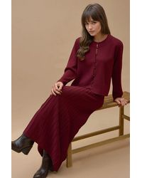 Hiccup - Strick-Pullover-Set Mit Rundhalsausschnitt Und Ausgestelltem Rock - Lyst