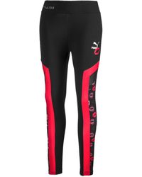 PUMA - X Maybelline Leggings Taped Graphic Tight 596644 51 Textile - Lyst