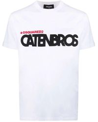 DSquared² - Caten Brothers-Print T-Shirt - Lyst