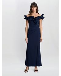 Gina Bacconi - Viola Ruffle Top Maxi Dress - Lyst
