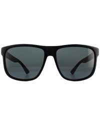 Gucci - Zonnebril Gg0010S 001 Rubberen Grijs - Lyst