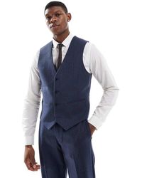 ASOS - Slim Suit Waistcoat With Wool - Lyst