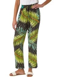 Roman - Shimmer Palm Print Harem Trouser - Lyst