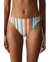 Penti - Kourtney Minimal Striped Mid Waist Bikini Bottom - Lyst