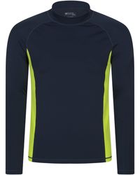 Mountain Warehouse - Long Sleeve Rash Vest Sun Protection Quick Drying Swimwear Stretchy Beach Surf Top Polyamide - Lyst