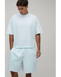 BoohooMAN - Oversized Boxy Fleur De Lis T-Shirt & Baggy Short Set - Lyst