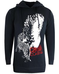 Roberto Cavalli - Large Tiger Logo Hoodie Cotton - Lyst