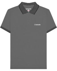 Lambretta - Ss25 Two Tone Polo Shirt (Steel) - Lyst