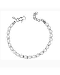 Bibei - Pearl Bracelet With Cubic Zirconia - Lyst