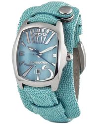 Chronotech - Blue Leather Watch - Lyst