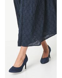 Good for the Sole - Wide Fit Elsa Almond Toe Stiletto Heel Court Shoes - Lyst