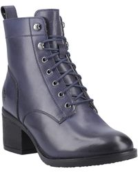Hush Puppies - Harriet Leather Heeled Ankle Boots - Lyst