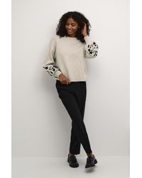 Kaffe - Pullover Kalisette Baggy Fit Cream - Lyst