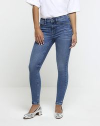 River Island - Skinny Fit Bum Sculpt Jeans - Lyst