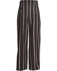 Oasis - Striped Wide Leg Trousers - Lyst