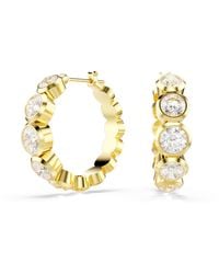 Swarovski - 'Imber Organic' Plated Metal Hoop Earrings - Lyst